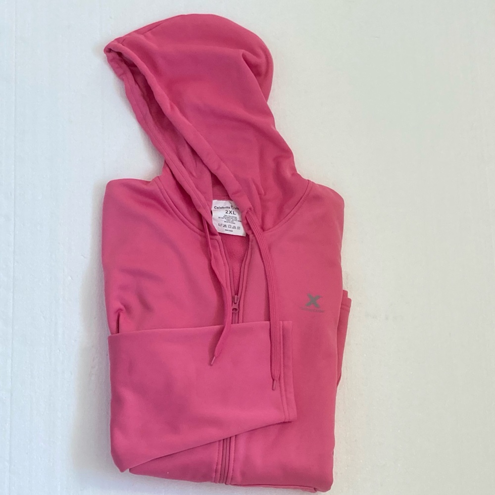 Celebrity Cruise Line Pink Zip-Up Hoodie Size 2XL - Picture 2 of 5